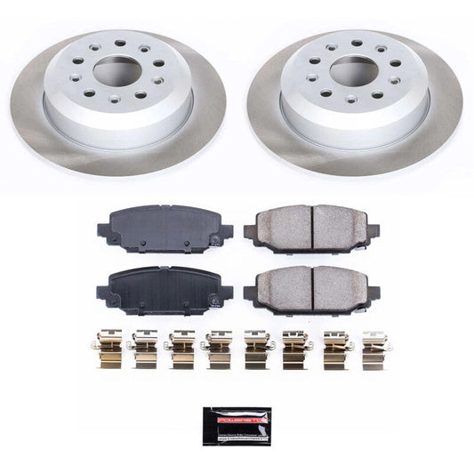 PowerStop 18-22 Jeep Wrangler Rear Semi-Coated Rotor Kit (SC7943)