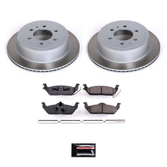 PowerStop 06-08 Lincoln Mark LT Rear Semi-Coated Rotor Kit (SC1950)
