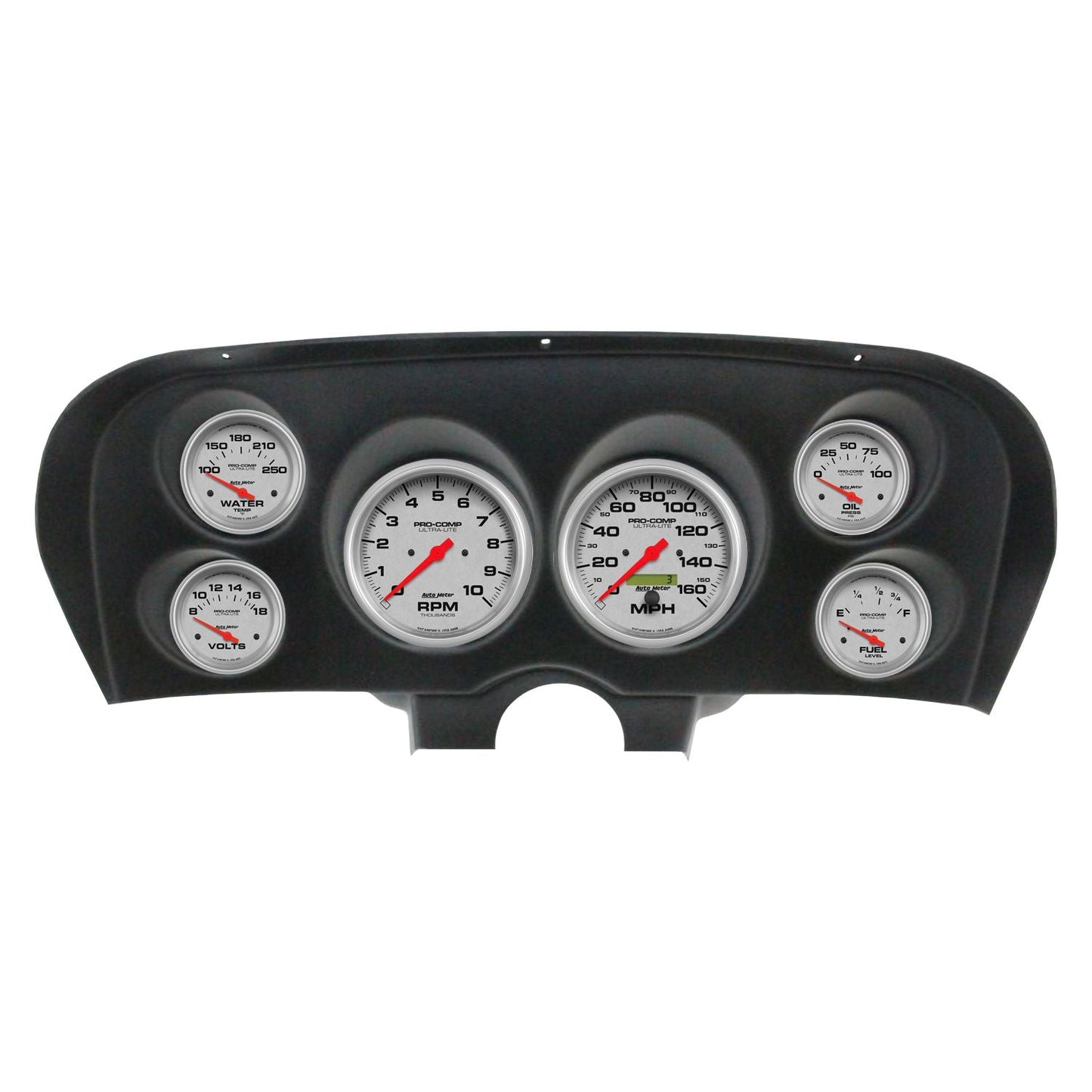 AutoMeter Ultra-Lite Direct Fit Dash Kit 69-70 Ford Mustang (2 x 5in. / 4 x 2-5/8in.) (2936-13)