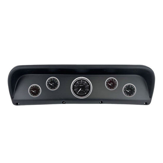 AutoMeter Chrono Chrome Direct Fit Dash Kit 67-72 Ford F100 (1 x 3-3/8in. / 4 x 2-1/16in.) (2937-15)