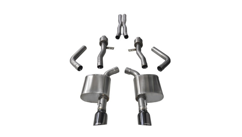 Corsa Performance Dual Rear Exit 2.75" Cat-Back Exhaust System | 2015+ Dodge Charger SRT/RT (14995)