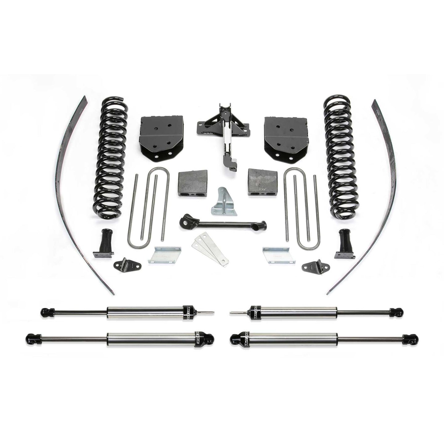 Fabtech 8in Basic Suspension System w/ DLSS Shocks | Ford F250 4WD (08-15) w/ Factory Overload (K2122DL)