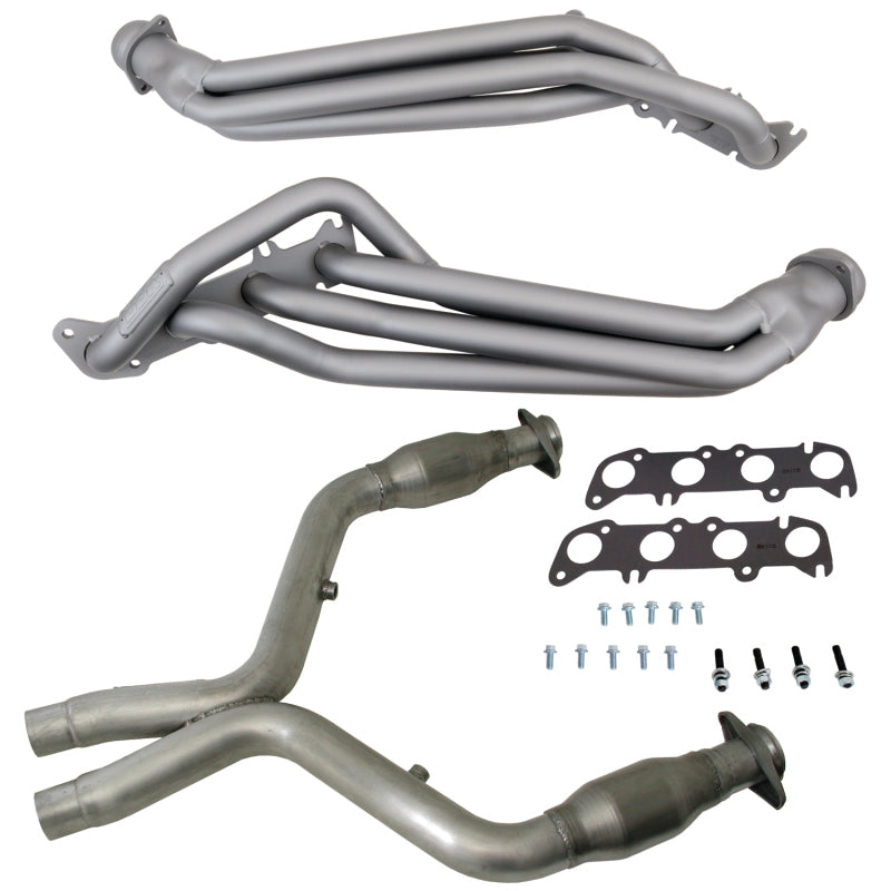 BBK 05-14 Mustang 1-3/4 Long Tube Headers w/HF Catted X-Pipe | Ford Mustang (05-14) (16331)