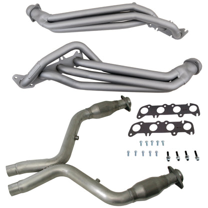 BBK 05-14 Mustang 1-3/4 Long Tube Headers w/HF Catted X-Pipe | Ford Mustang (05-14) (16331)