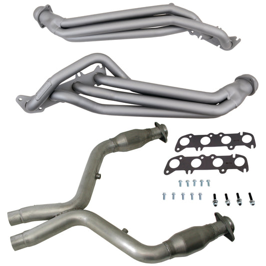 BBK 05-14 Mustang 1-3/4 Long Tube Headers w/HF Catted X-Pipe | Ford Mustang (05-14) (16331)