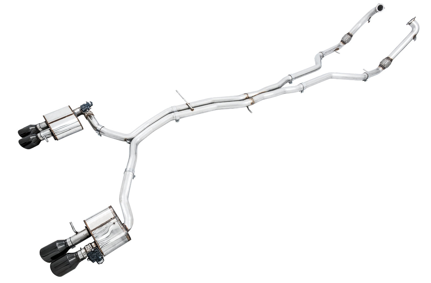 AWE Tuning AWE SwitchPath Exhaust for Audi B9 S5 Coupe - Diamond Black 102mm Tips - 3025-43042