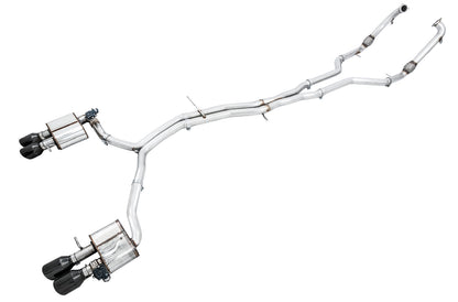 AWE Tuning AWE SwitchPath Exhaust for Audi B9 S5 Coupe - Diamond Black 102mm Tips - 3025-43042
