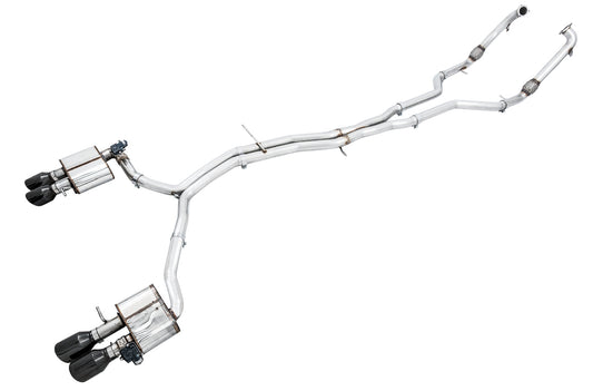 AWE Tuning AWE SwitchPath Exhaust for Audi B9 S5 Coupe - Diamond Black 102mm Tips - 3025-43042