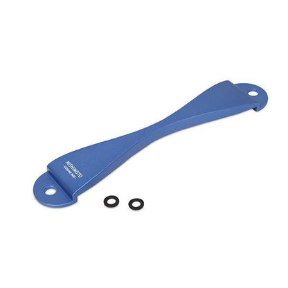 Mishimoto Subaru CNC Battery Tie-Down - Blue-WheelFlip