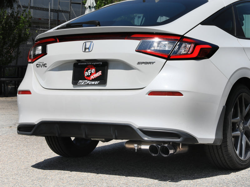aFe Takeda 2.5in 304 SS Cat-Back Exhaust w/ Black Tips | Honda Civic L4-2.0L (49-36631-B)