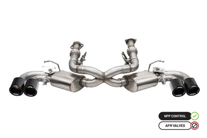 CORSA 3.0 in Cat-Back 4.5 in CF Tips | Corvette C8 20-23 (w/ NPP) (21105CFBLK)