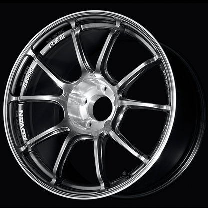 Advan RZIII Hyper Platinum Black/Diamond Cut | 18x9.5" +35mm | 5x114.3mm Wheels