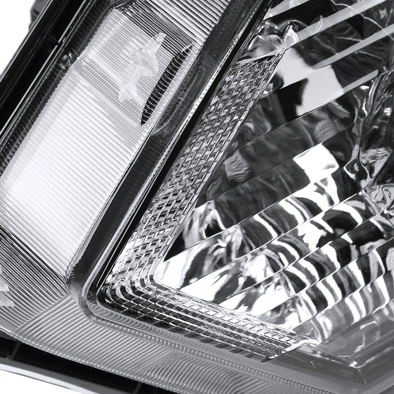 2016-2018 Honda HR-V Crystal Headlights w/ Amber Reflectors (Glossy Black Housing/Clear Lens)
