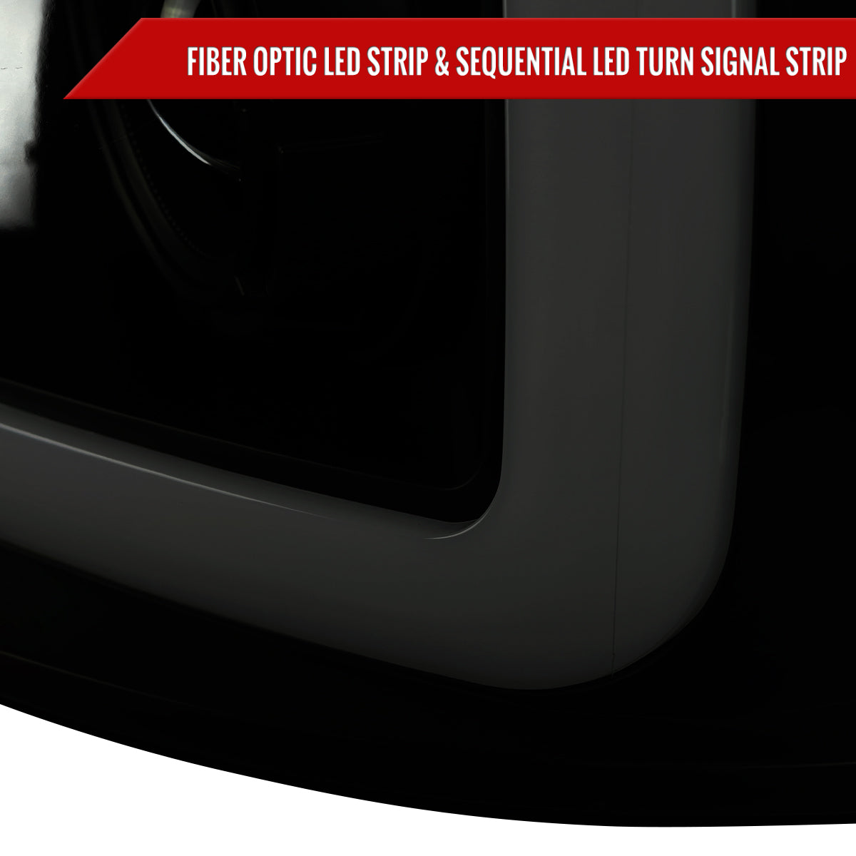 2004-2008 Ford F-150/ 2006-2008 Lincoln Mark LT Switchback Sequential LED C-Bar Projector Headlights (Black Housing/Smoked Lens)