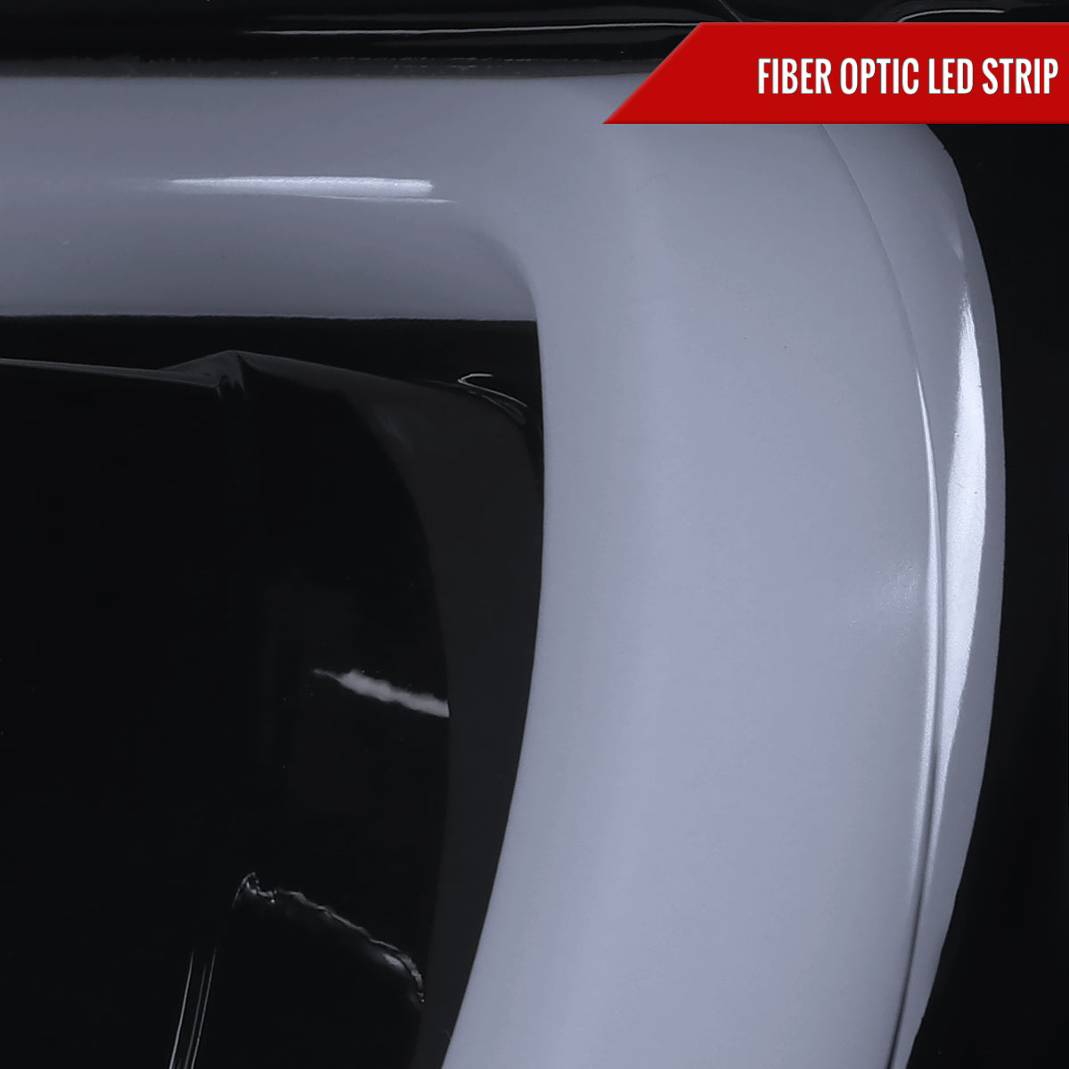 2007-2013 Toyota Tundra/ 2008-2017 Sequoia LED C-Bar Projector Headlights (Glossy Black Housing/Smoked Lens)
