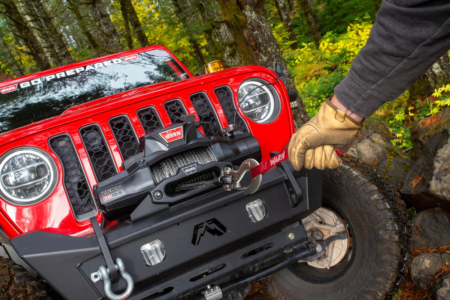 WARN 110010 ZEON XD 10-S 10000 lb Premium Series Winch Hawse 100' Synthetic Rope