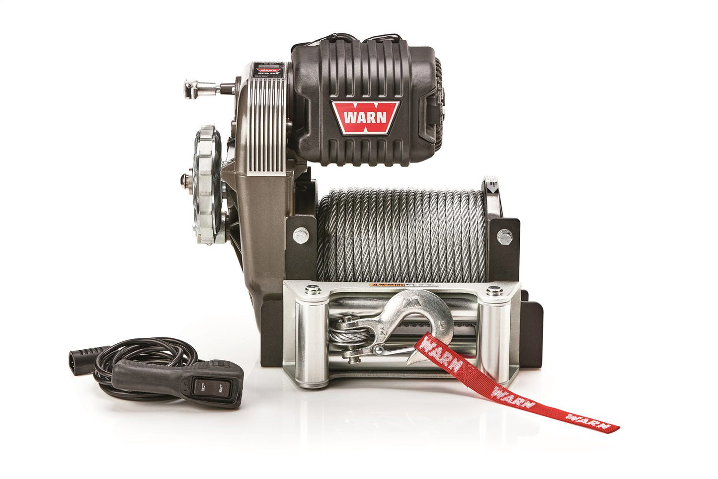 WARN 106170 Winch M8274 10000 Pound 125' 3/8 Steel Cable 6HP Motor