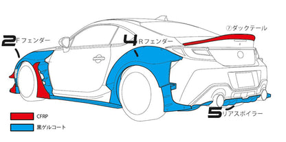 HKS Body Kit Type-R Base Kit - Toyota GR86 2022+