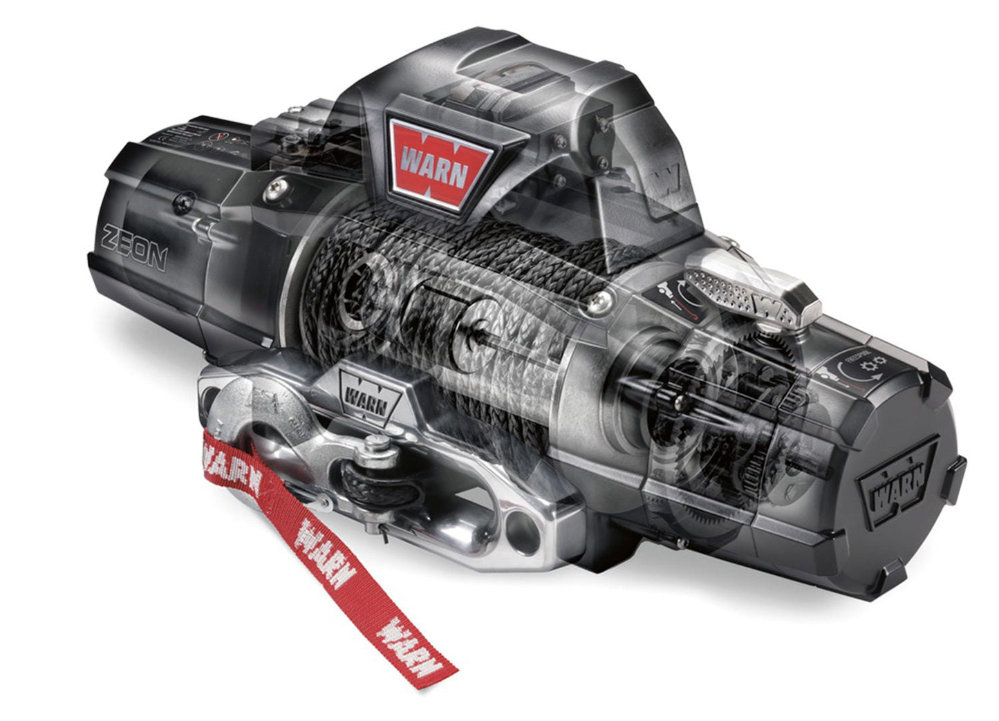 WARN 89305 ZEON 8-S 8000 lb Premium Series Winch Hawse Fairlead 100' Synthetic