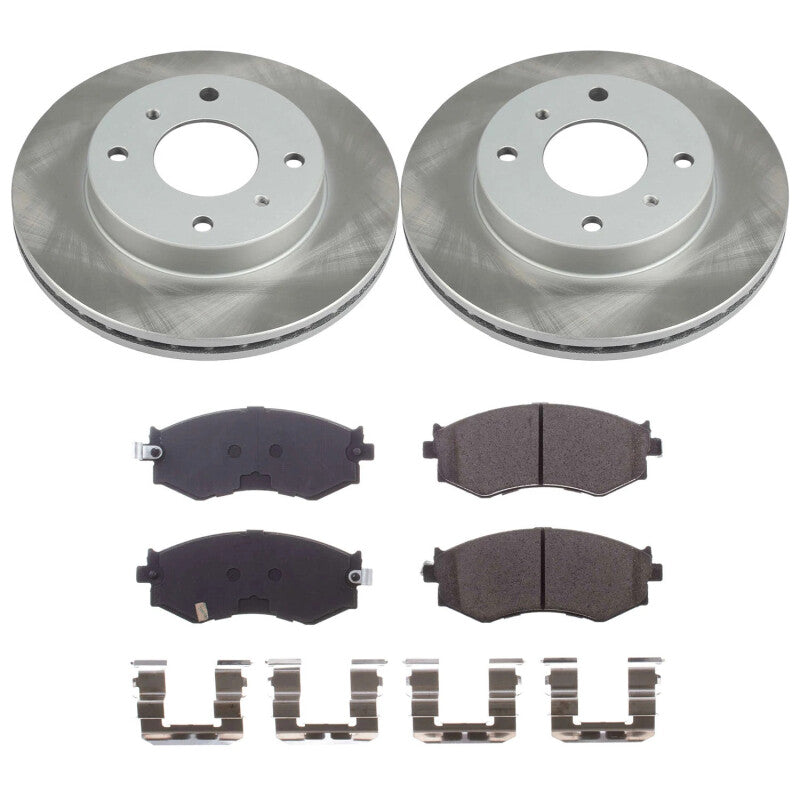 PowerStop 91-96 Infiniti G20 Front Semi-Coated Rotor Kit (SC9172)