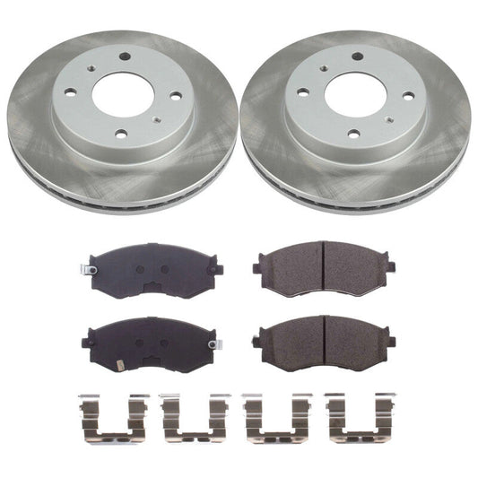 PowerStop 91-96 Infiniti G20 Front Semi-Coated Rotor Kit (SC9172)