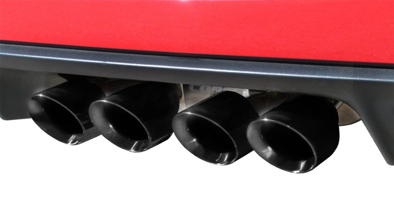 Corsa 14470CBBLK for 09-13 Chevy Corvette 6.2L V8 2.5in Sport CatBack Dual Rear
