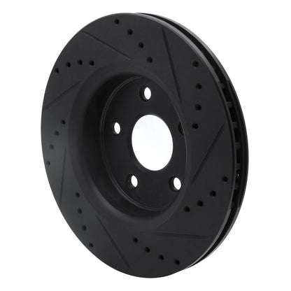 DFC D&S Black Brake Rotor (FRONT LEFT): Jeep Grand Cherokee (05-10)
