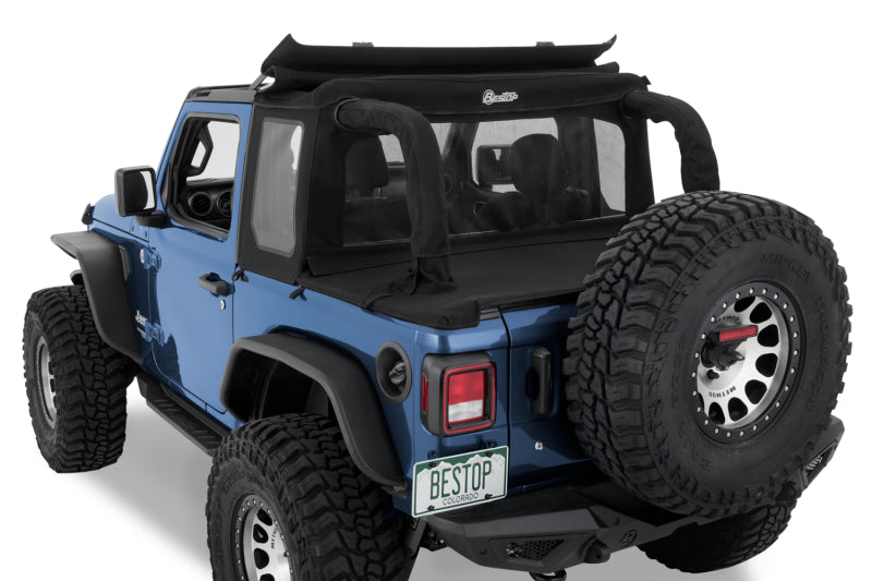 Bestop 53903-35 Half Top Soft Top For Jeep Wrangler JL 18-23