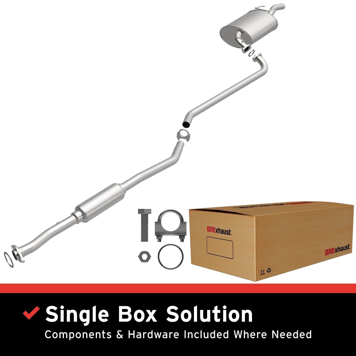 BRExhaust Direct-Fit Replacement Exhaust System 106-0222