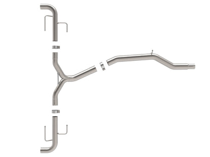 aFe MACH Force-Xp 3in to 2-1/2in Stainless Axle-Back Exhaust System Alfa Romeo Stelvio 17-26 L4-2.0L