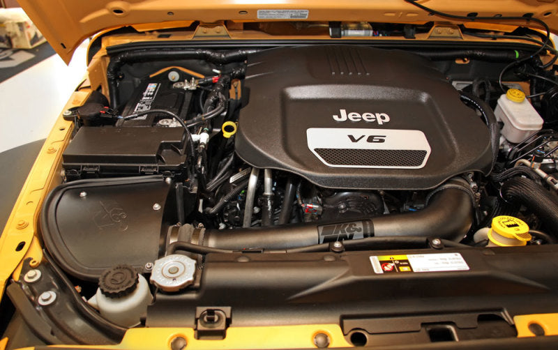 K&N 71-1566 Intake Kit for Jeep Wrangler 12-18 3.6L V6