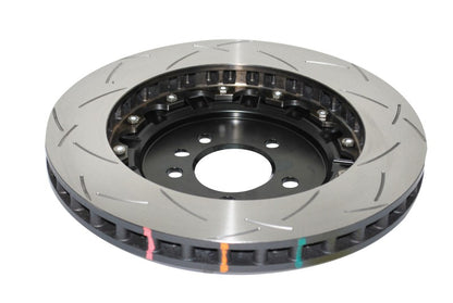 DBA 5000 Series T3 Front Slotted 2 Piece Rotor w/ Black Hat | Lotus Evora F (09-15) (DBA52364BLKS)