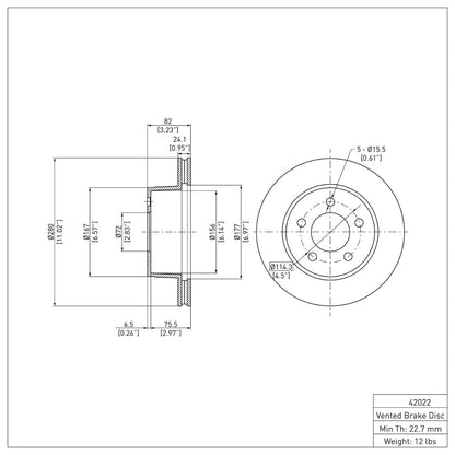DFC Front Brake Rotor (FRONT): Jeep Grand Cherokee (90-99)