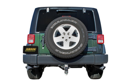 Gibson 2.5in Dual Cat-Back Exhaust | Jeep Wrangler JK Sport 3.8L (07-17) Black Elite Ceramic (17306-B)