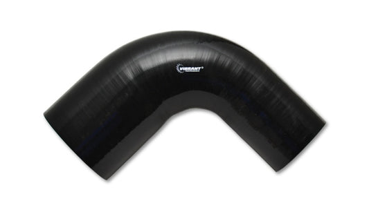 4 Ply 90 Degree Reducer Elbow, 3" ID x 4" ID x 8" Leg Length Black by Vibrant Performance