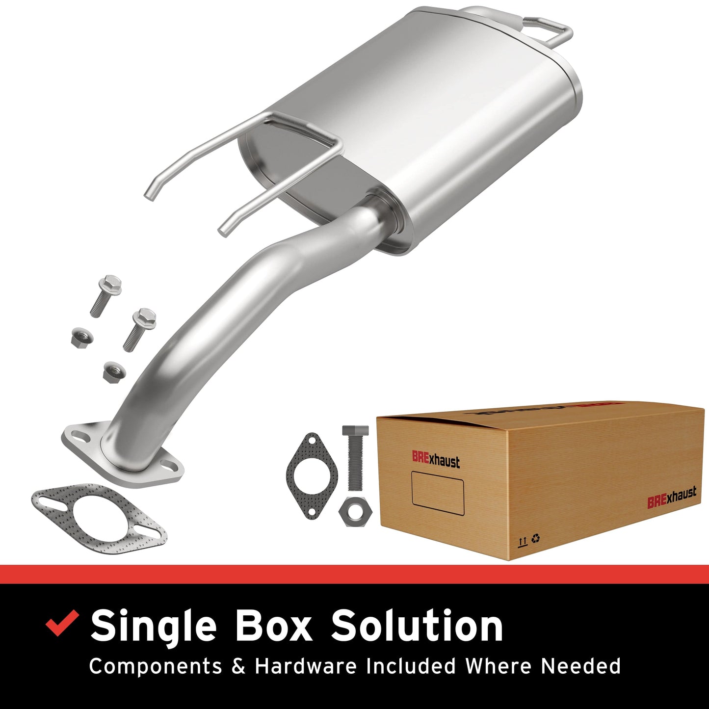 BRExhaust 2001-2006 Hyundai Elantra 2.0L Direct-Fit Muffler Kit