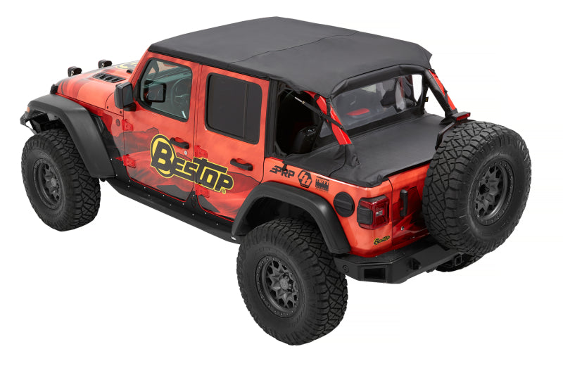 Bestop JL 4-Door Safari Bikini Top Black Diamond (52608-35)