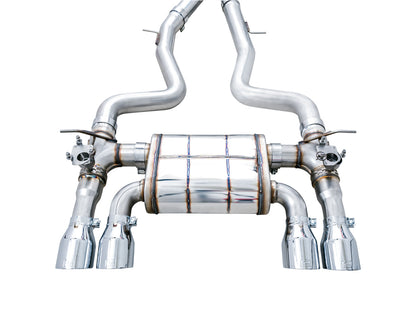 AWE Tuning AWE SwitchPath Catback Exhaust for BMW F8X M3/M4 - Chrome Silver - 3025-42070