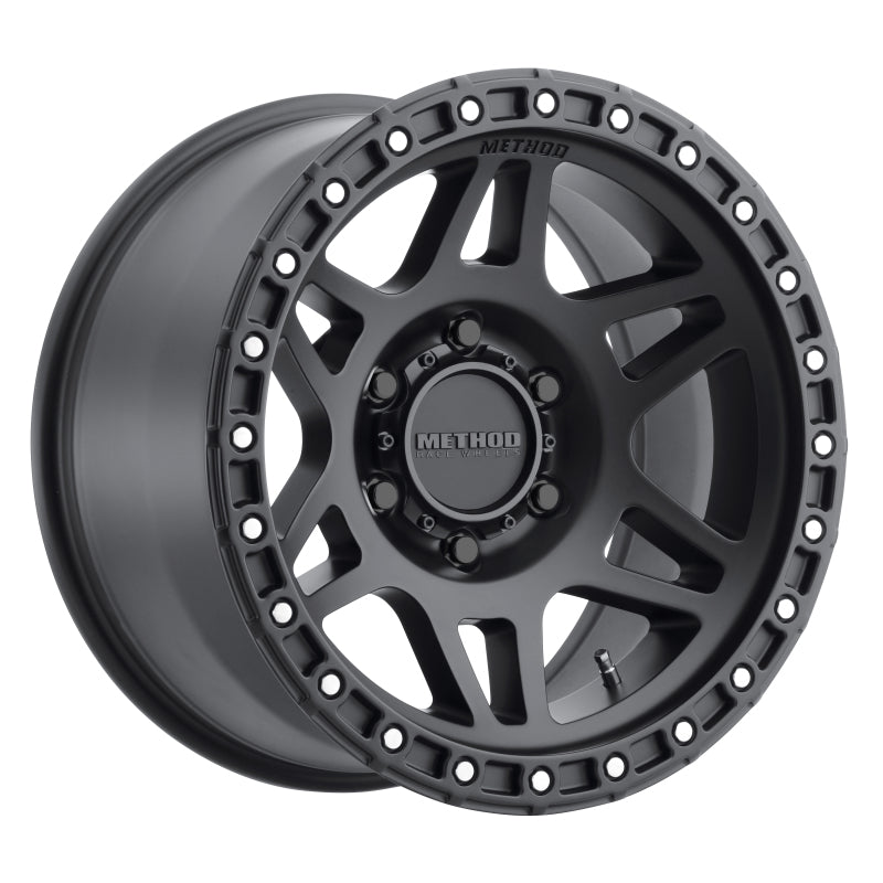 (set of 4) Method MR312 Matte Black | 17x9" -12mm | 6x5.5in Wheel