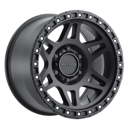 (set of 4) Method MR312 Matte Black | 17x8.5" +0mm | 6x5.5in Wheel