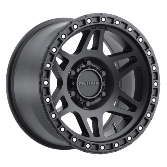 (set of 4) Method MR312 Matte Black | 17x8.5" +0mm | 6x5.5in Wheel