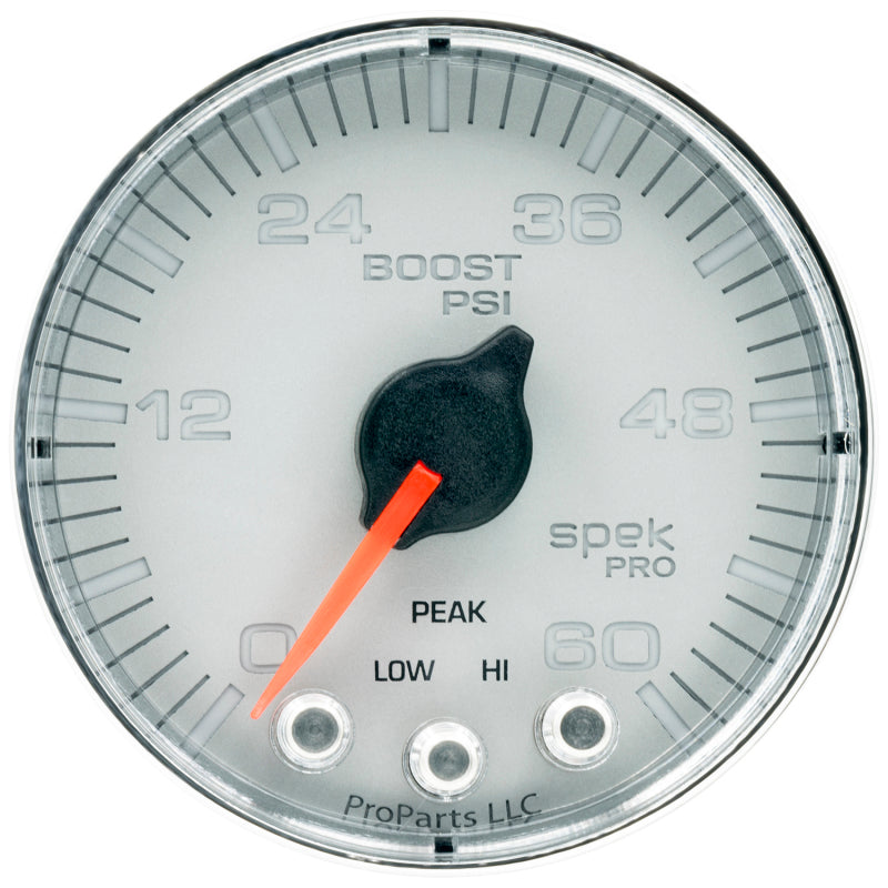 Autometer Spek-Pro 2 & 1/16" Boost Gauge 60PSI
