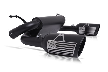 Gibson Patriot Series 2.5in Axle-Back Dual Split Exhaust | Jeep Wrangler JK (07-17) (70-0001)