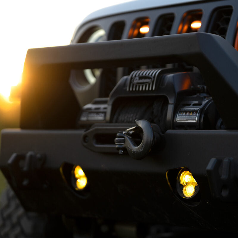 KC HiLiTES 97147 2 LED Fog Lights Kit for 10-23 Jeep Wrangler / 20-23 Gladiator