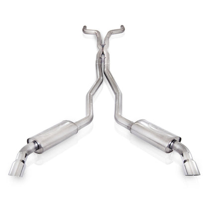 Stainless Works 3in Exhaust X-Pipe S-Tube Turbo Mufflers Polished Tips | Camaro (10-15) 6.2L (CA10CB)