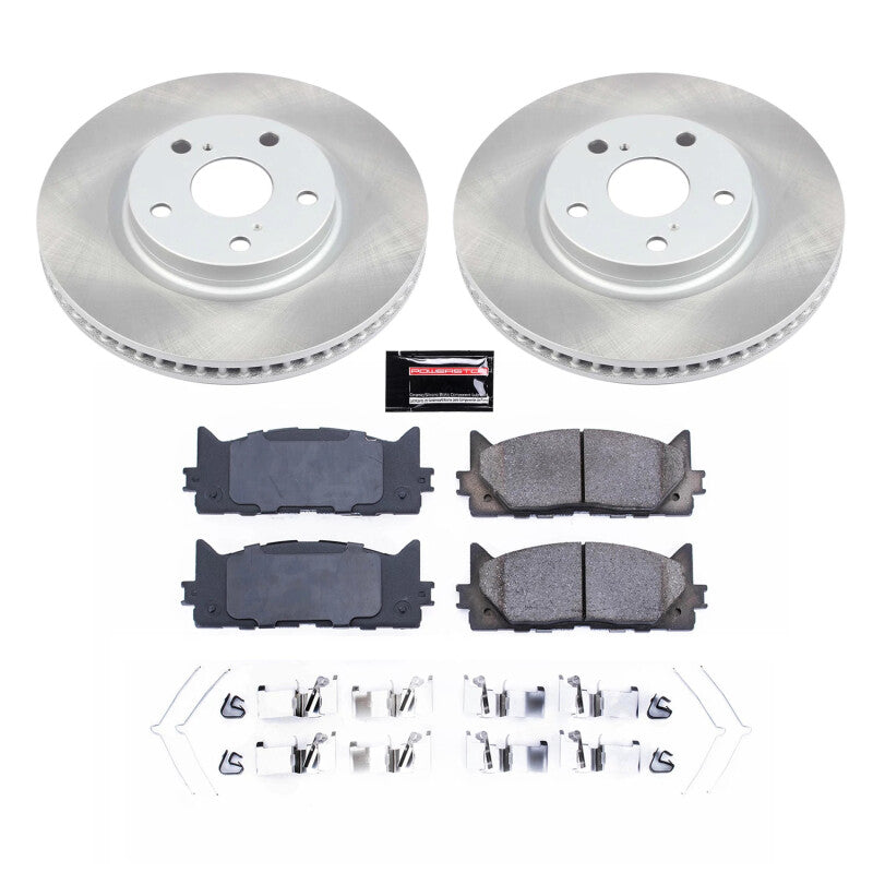 PowerStop 07-17 Toyota Camry Front Semi-Coated Rotor Kit (SC3053)