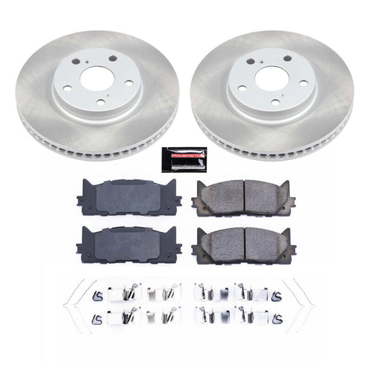 PowerStop 07-17 Toyota Camry Front Semi-Coated Rotor Kit (SC3053)