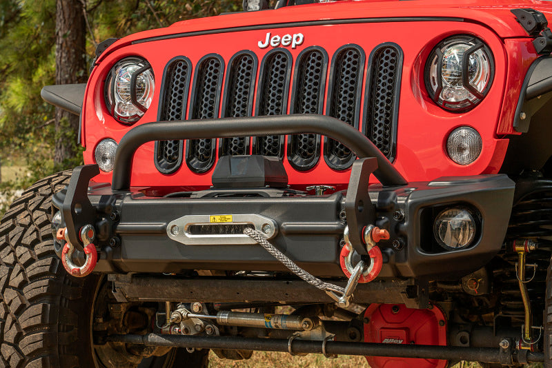 Rugged Ridge 11549.13 Arcus Front Bumper w/ Winch Tray for 2007-18 Jeep JK