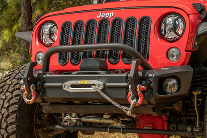 Rugged Ridge 11549.13 Arcus Front Bumper w/ Winch Tray for 2007-18 Jeep JK