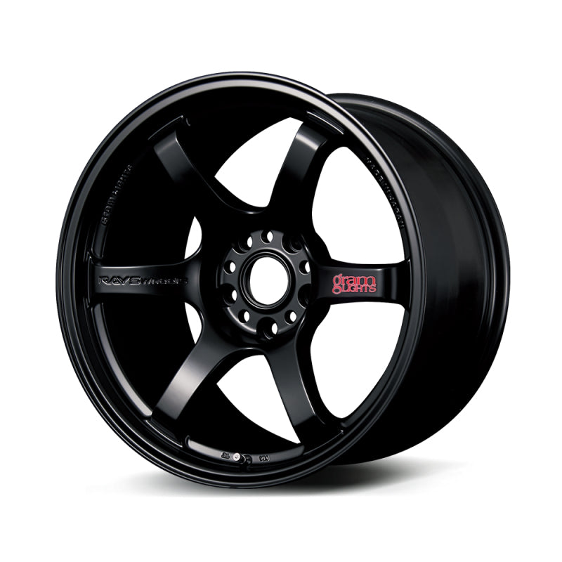 (set of 4) Gram Lights 57DR Semi Gloss Black | 18x8.5" +37mm | 5x100mm Wheel